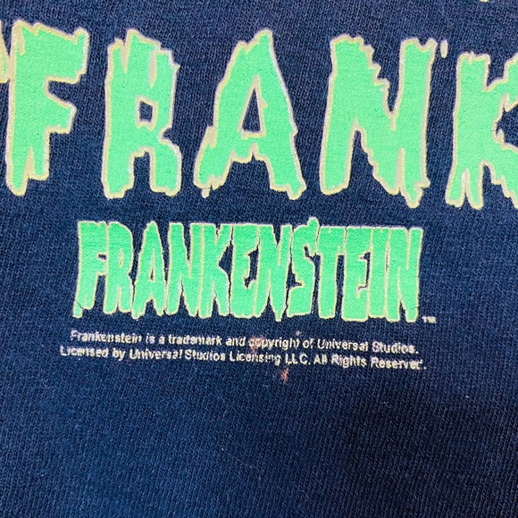 Vintage Universal Studios Frankenstein Just Call Me Frank Horror Glow T-Shirt XL - Picture 3 of 5